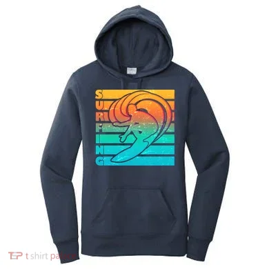 Retro Surfing Women's Hoodie