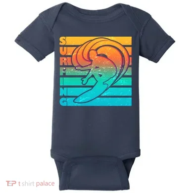 Retro Surfing Baby Bodysuit