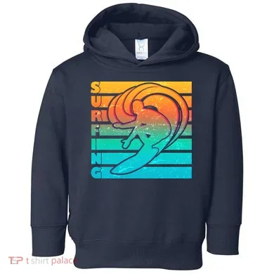 Retro Surfing Toddler Hoodie