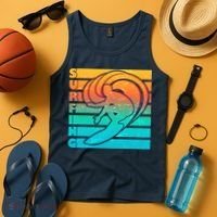 Retro Surfing Tank Top thumb 4