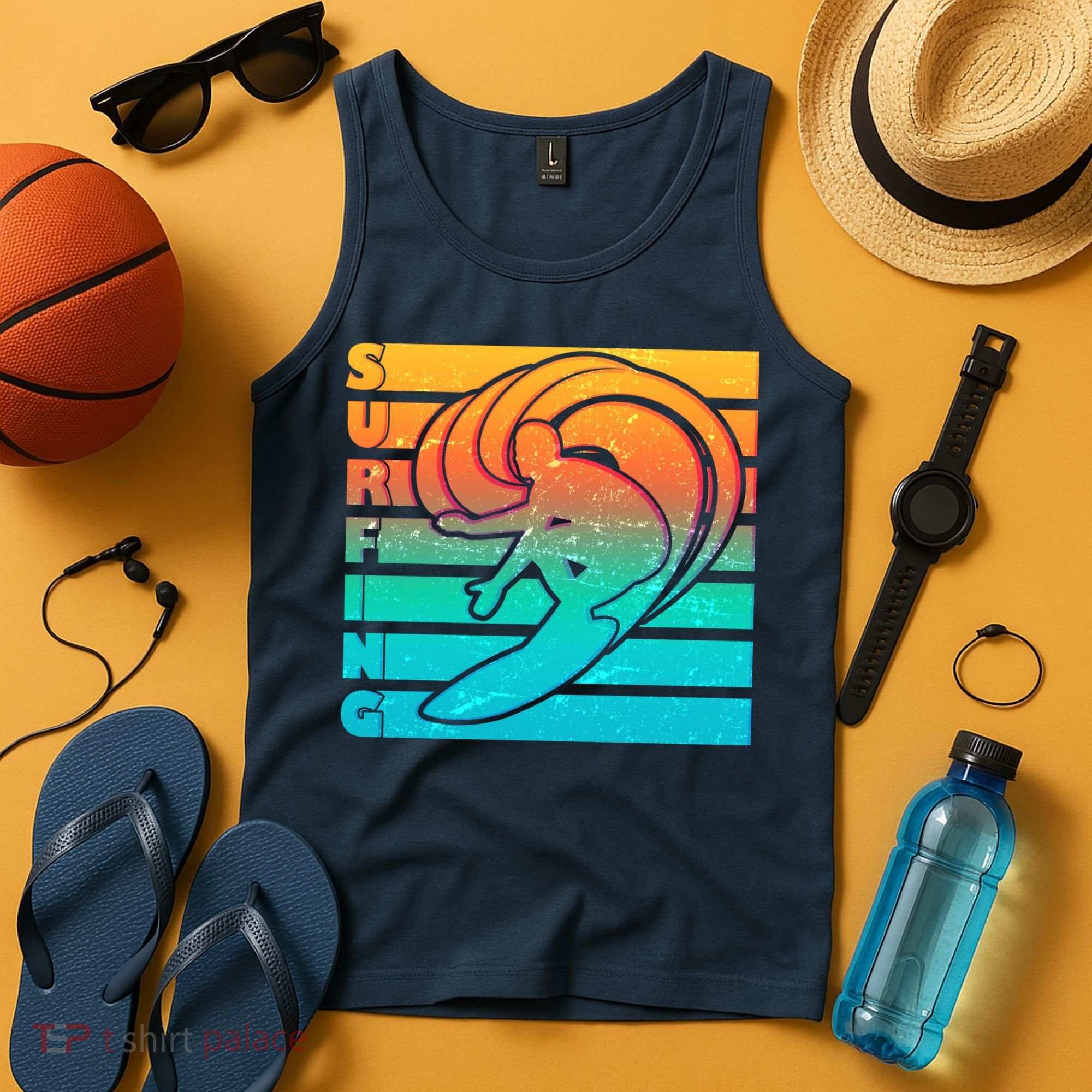 Retro Surfing Tank Top