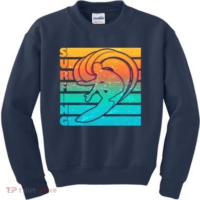 Retro Surfing Kids Sweatshirt