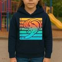 Retro Surfing Kids Hoodie thumb 3