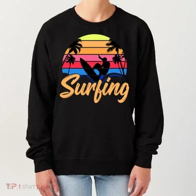 Retro Surfing Logo Women's Sweatshirt