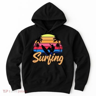 Retro Surfing Logo Hoodie
