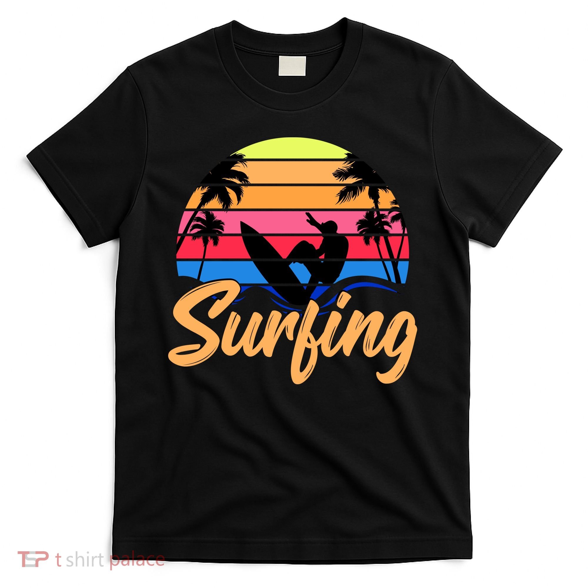 Retro Surfing Logo T-Shirt