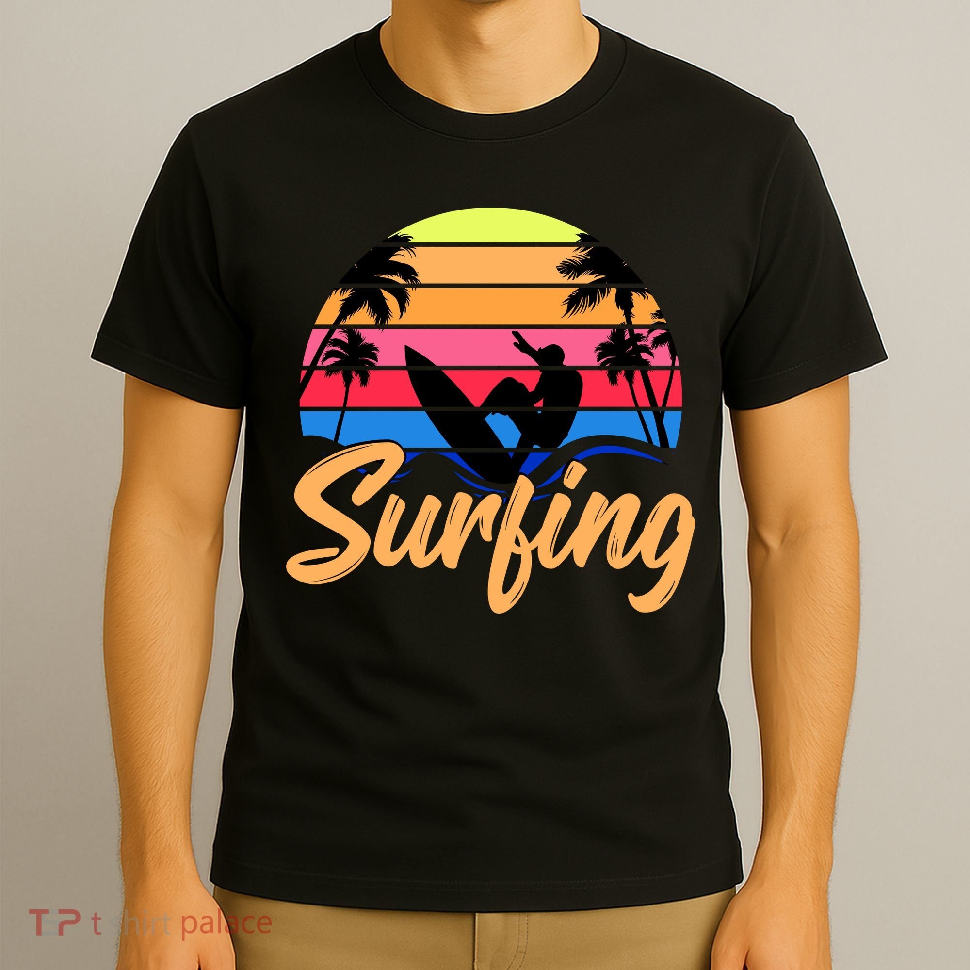 Retro Surfing Logo T-Shirt