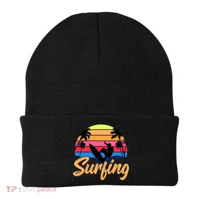 Retro Surfing Logo Beanie