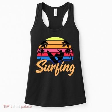 Retro Surfing Logo Women's Tank Top