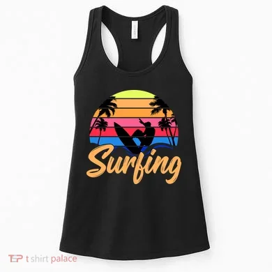 Retro Surfing Logo Women's Tank Top