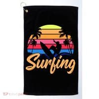 Retro Surfing Logo Golf Towel thumb 0