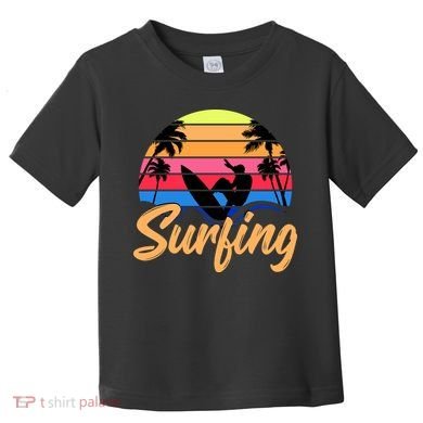 Retro Surfing Logo Toddler T-Shirt