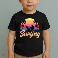 Retro Surfing Logo Toddler T-Shirt thumb 2