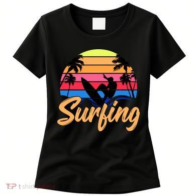 Retro Surfing Logo Women's T-Shirt