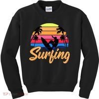 Retro Surfing Logo Kids Sweatshirt thumb 0