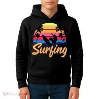 Retro Surfing Logo Kids Hoodie thumb 4