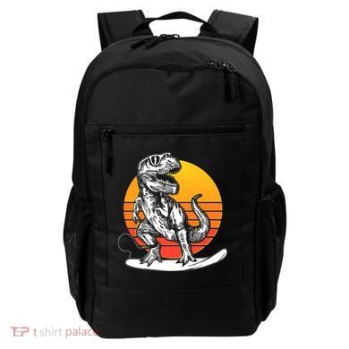 Retro Surfing T-Rex Backpack