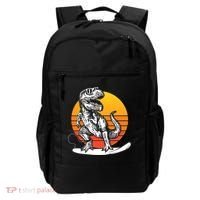 Retro Surfing T-Rex Backpack thumb 0