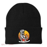 Retro Surfing T-Rex Beanie thumb 0