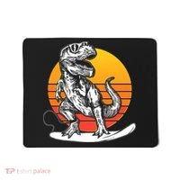 Retro Surfing T-Rex Mousepad thumb 0