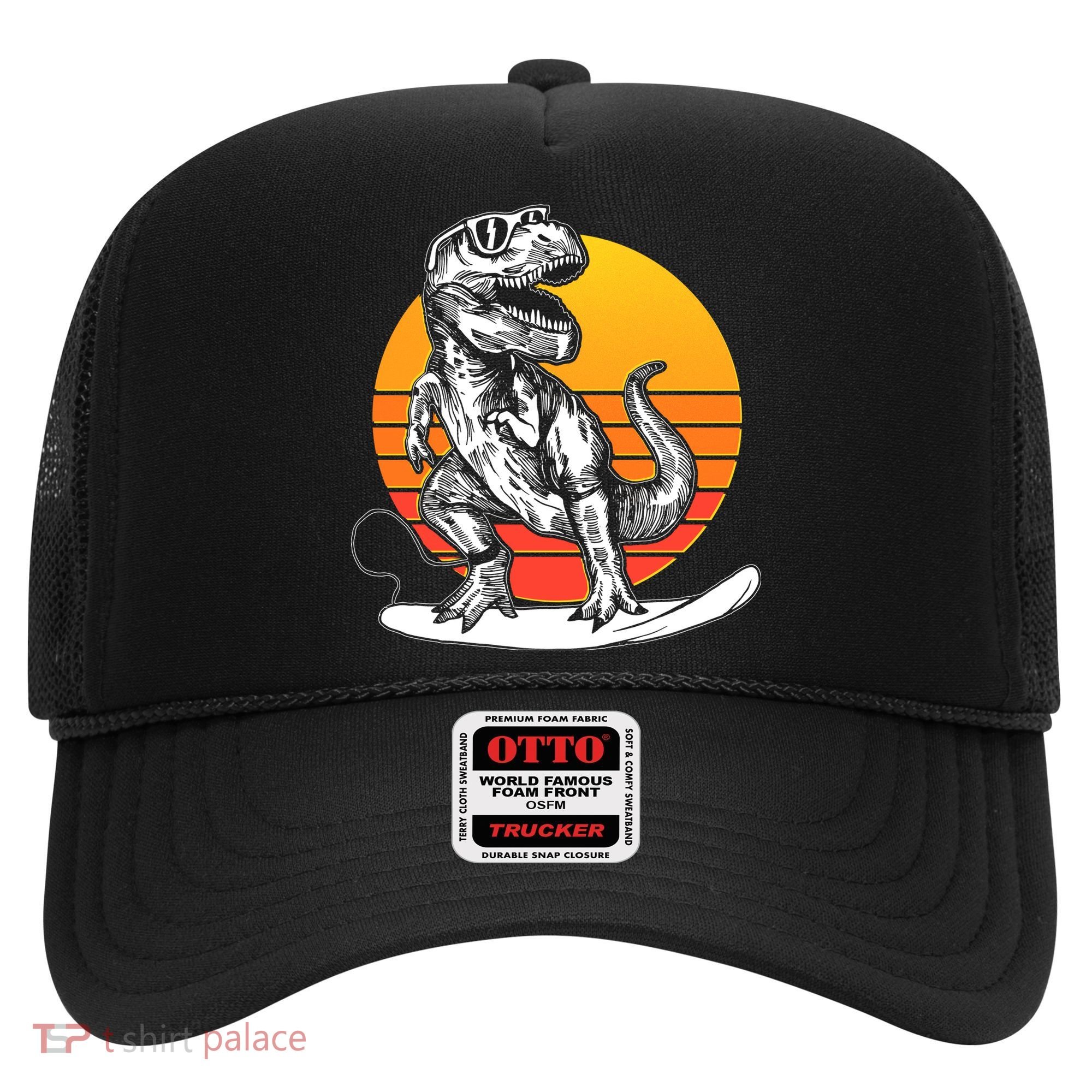 Retro Surfing T-Rex Hat
