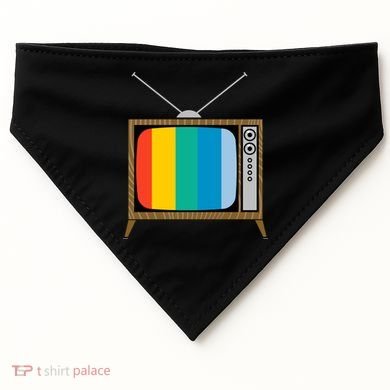 Retro T.V. Color Screen USA-Made Doggie Bandana