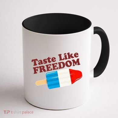 Retro Taste Like Freedom USA American Popsicle Coffee Mug back