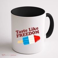 Retro Taste Like Freedom USA American Popsicle Coffee Mug thumb 1
