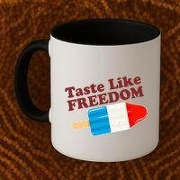 Retro Taste Like Freedom USA American Popsicle Coffee Mug thumb 2