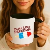 Retro Taste Like Freedom USA American Popsicle Coffee Mug thumb 3