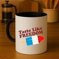 Retro Taste Like Freedom USA American Popsicle Coffee Mug thumb 4