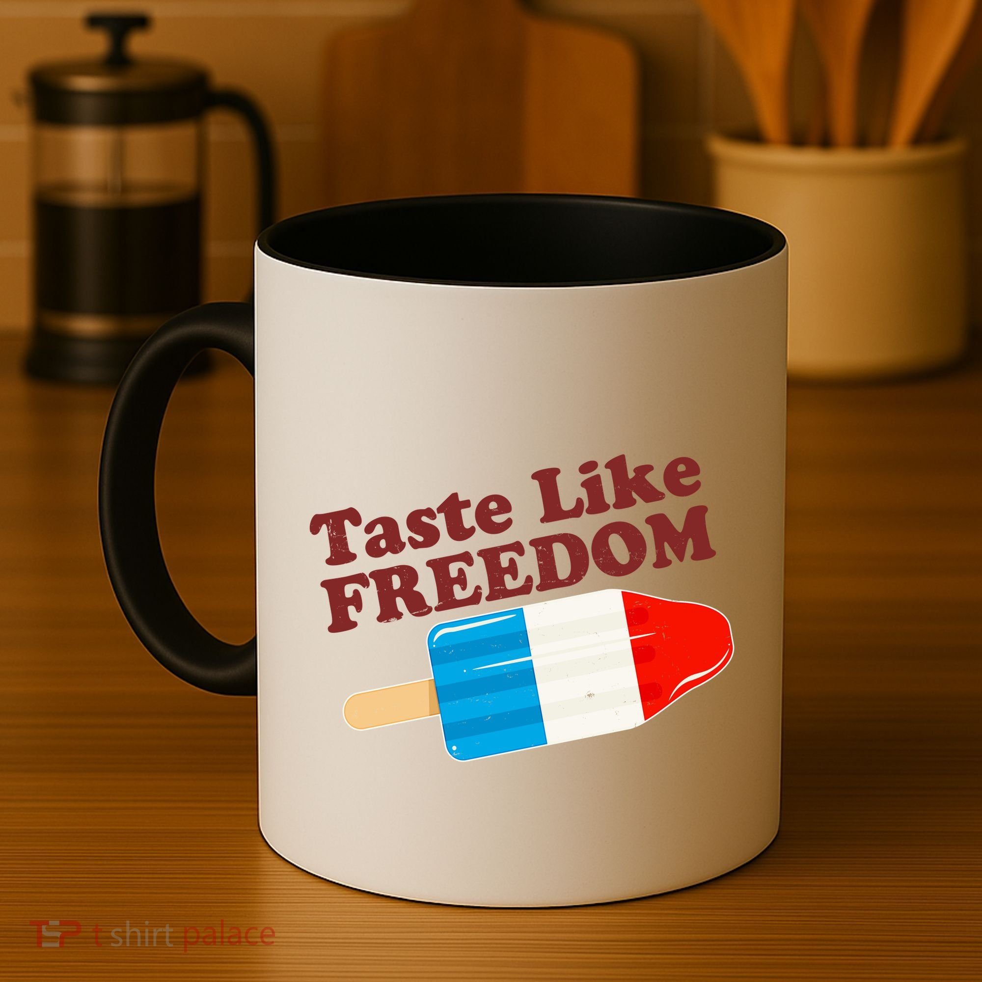 Retro Taste Like Freedom USA American Popsicle Coffee Mug