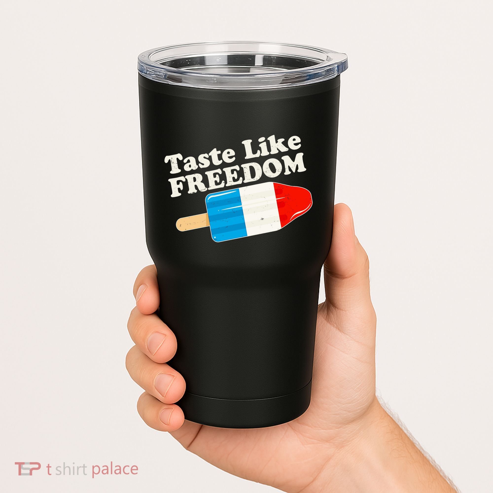 Retro Taste Like Freedom USA American Popsicle Tumbler