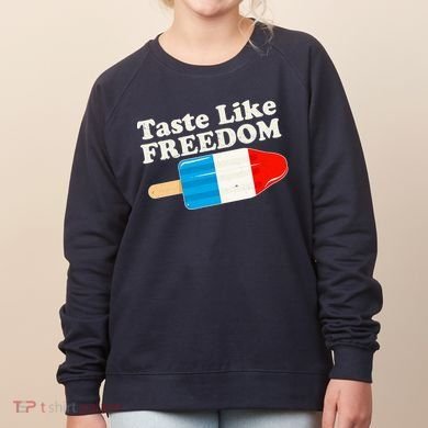 Retro Taste Like Freedom USA American Popsicle Women's Sweatshirt