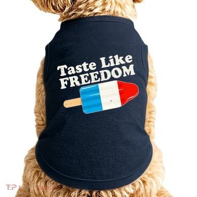 Retro Taste Like Freedom USA American Popsicle Doggie Tank