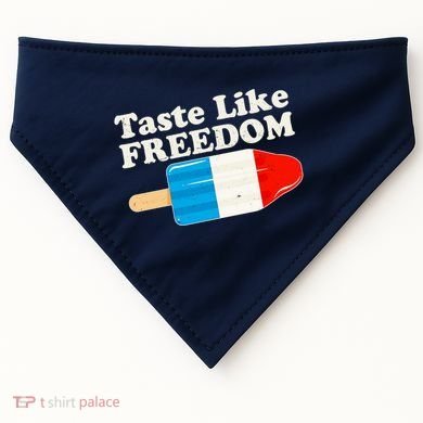 Retro Taste Like Freedom USA American Popsicle USA-Made Doggie Bandana
