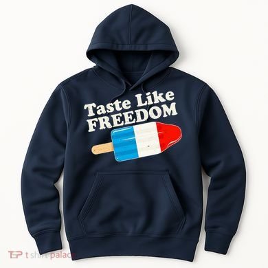 Retro Taste Like Freedom USA American Popsicle Hoodie