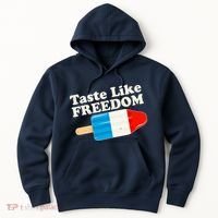 Retro Taste Like Freedom USA American Popsicle Hoodie thumb 0