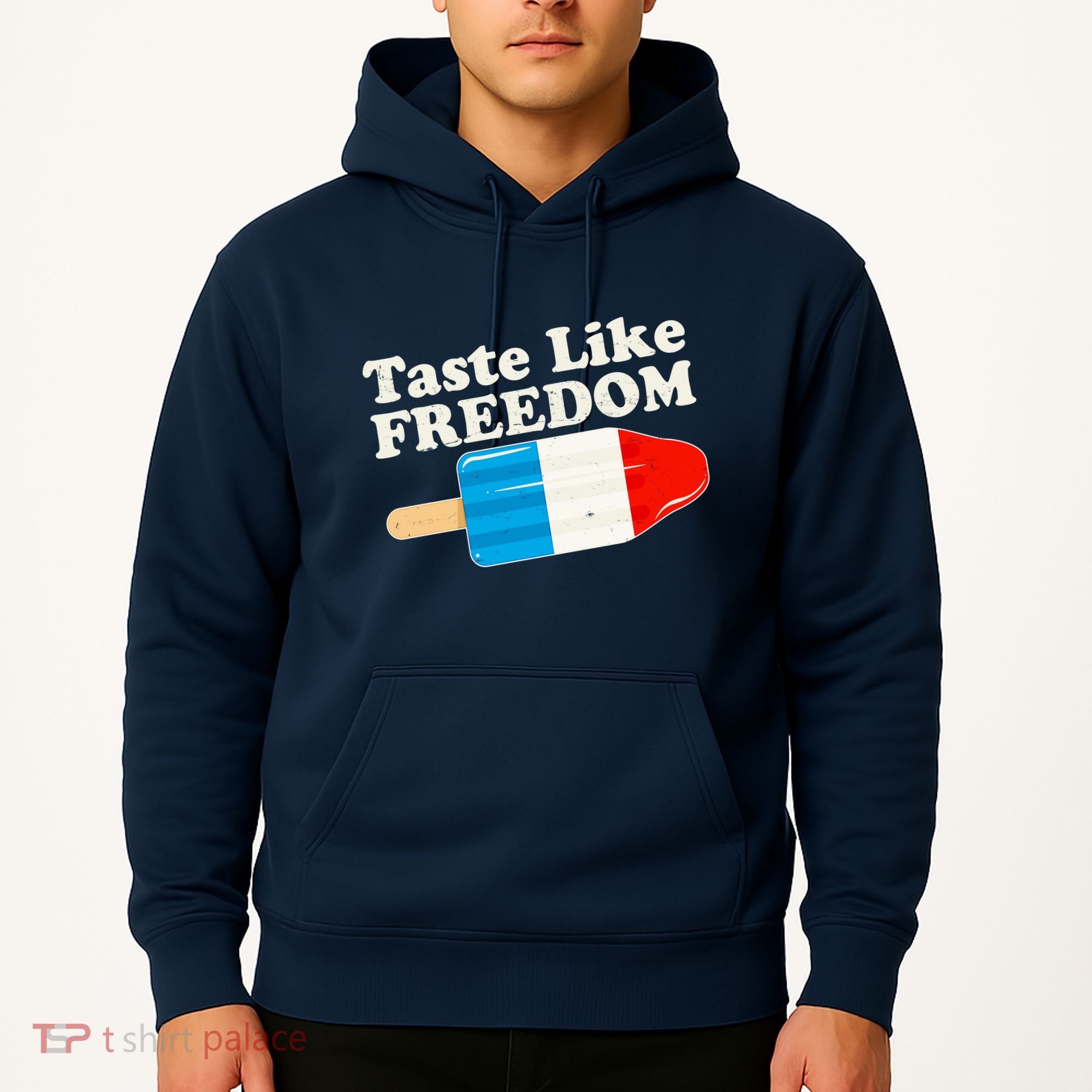 Retro Taste Like Freedom USA American Popsicle Hoodie