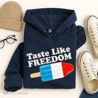 Retro Taste Like Freedom USA American Popsicle Hoodie thumb 4