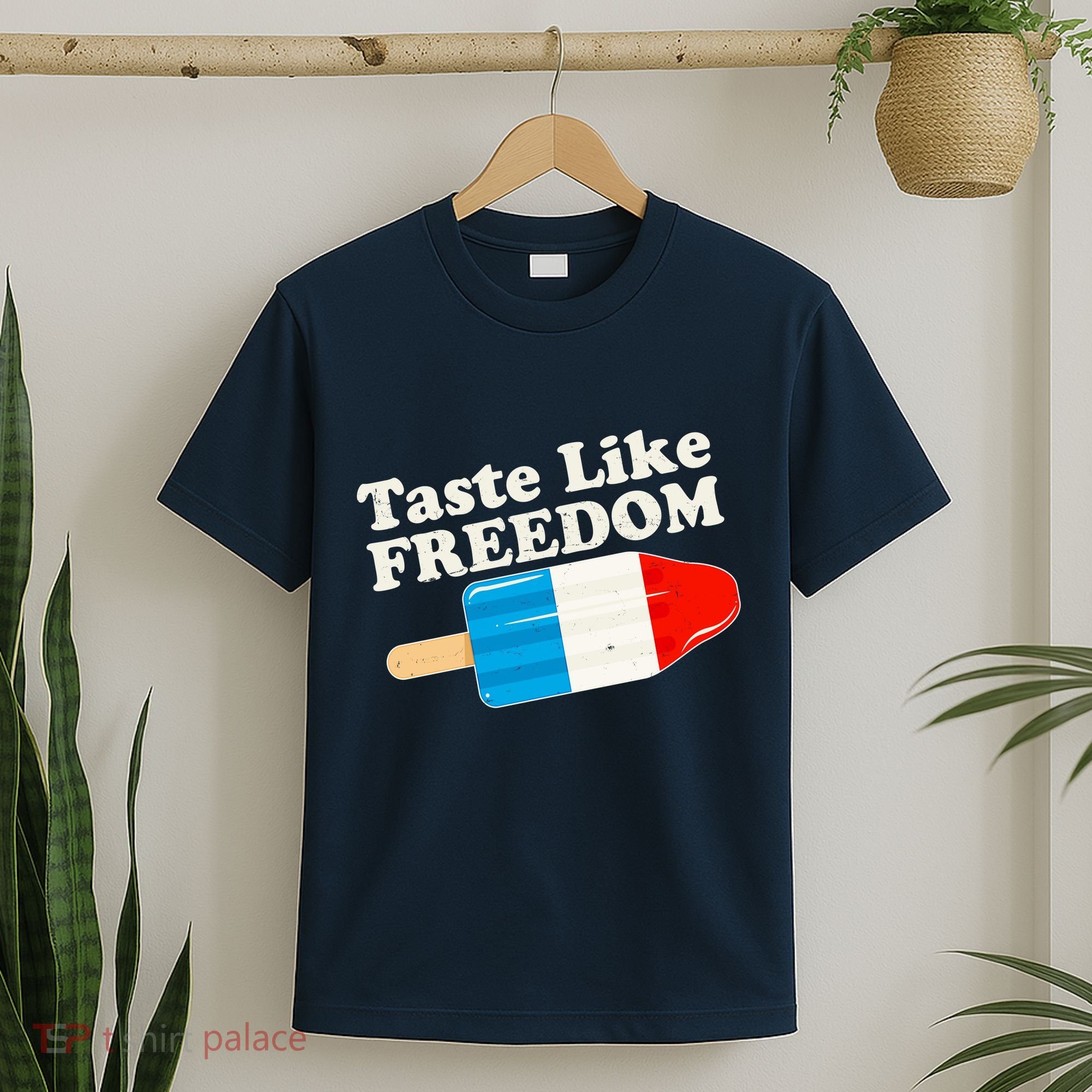 Retro Taste Like Freedom USA American Popsicle T-Shirt