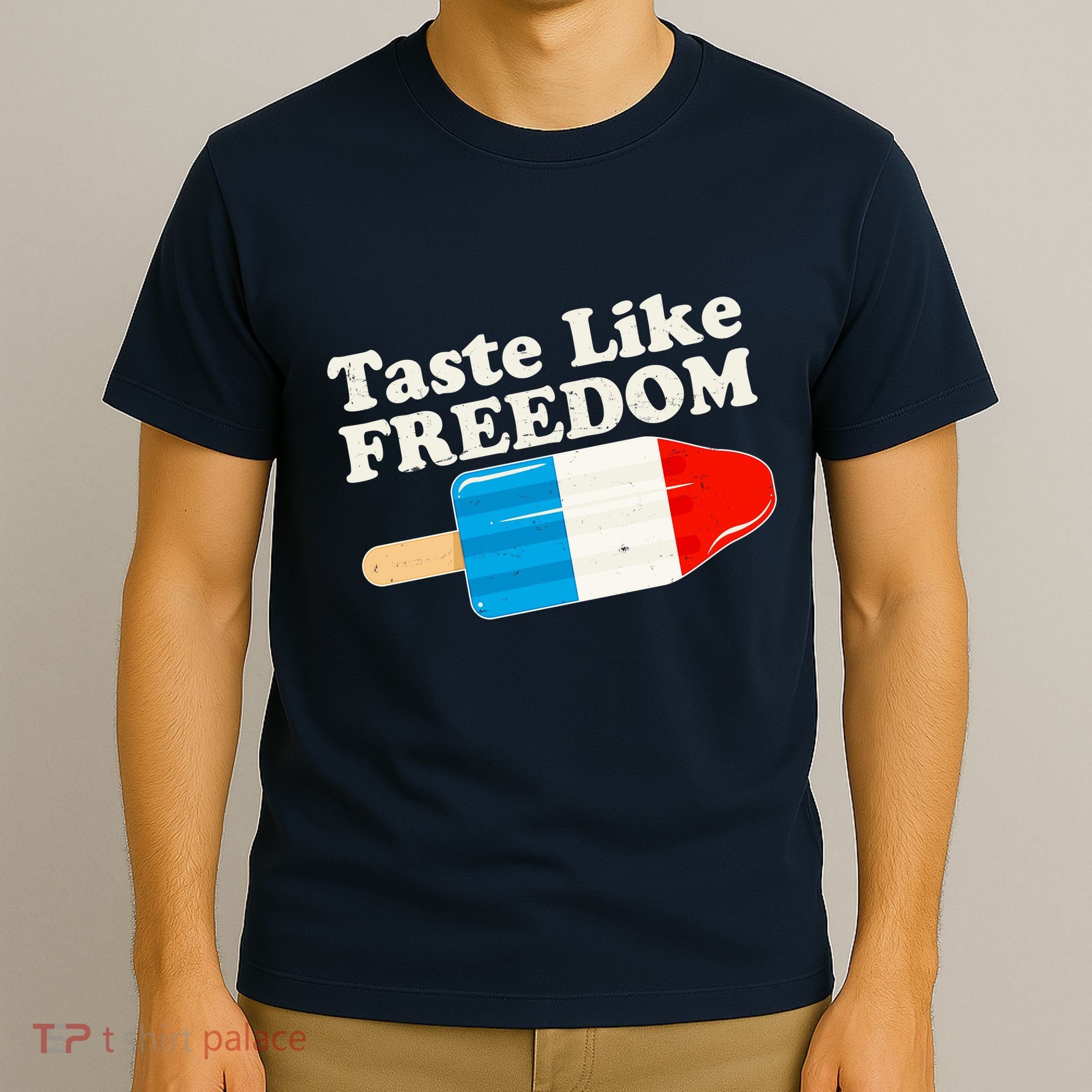 Retro Taste Like Freedom USA American Popsicle T-Shirt
