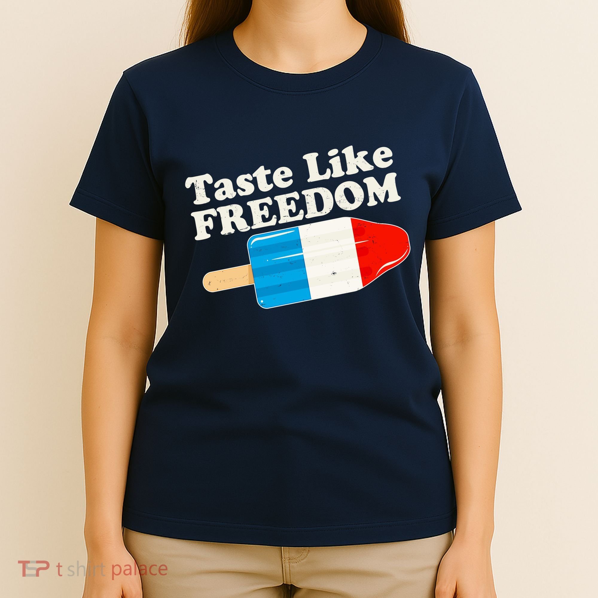 Retro Taste Like Freedom USA American Popsicle T-Shirt