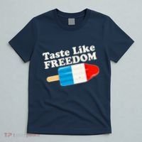 Retro Taste Like Freedom USA American Popsicle T-Shirt thumb 5