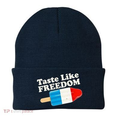 Retro Taste Like Freedom USA American Popsicle Beanie
