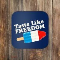 Retro Taste Like Freedom USA American Popsicle Coaster thumb 0