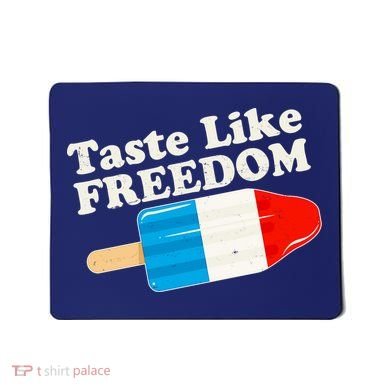 Retro Taste Like Freedom USA American Popsicle Mousepad