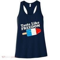 Retro Taste Like Freedom USA American Popsicle Women's Tank Top thumb 0