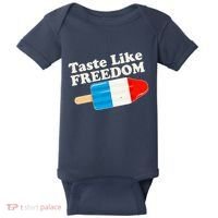 Retro Taste Like Freedom USA American Popsicle Baby Bodysuit thumb 0