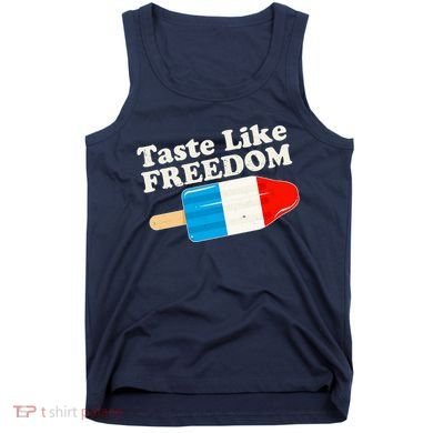 Retro Taste Like Freedom USA American Popsicle Tank Top